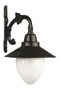 Opviq Lámpara de Pared Exterior BAP-68204-BSY-M2 Negro y Blanco